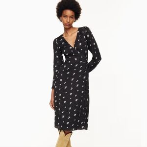Aritzia Wilfred Once Midi Wrap Dress Medium